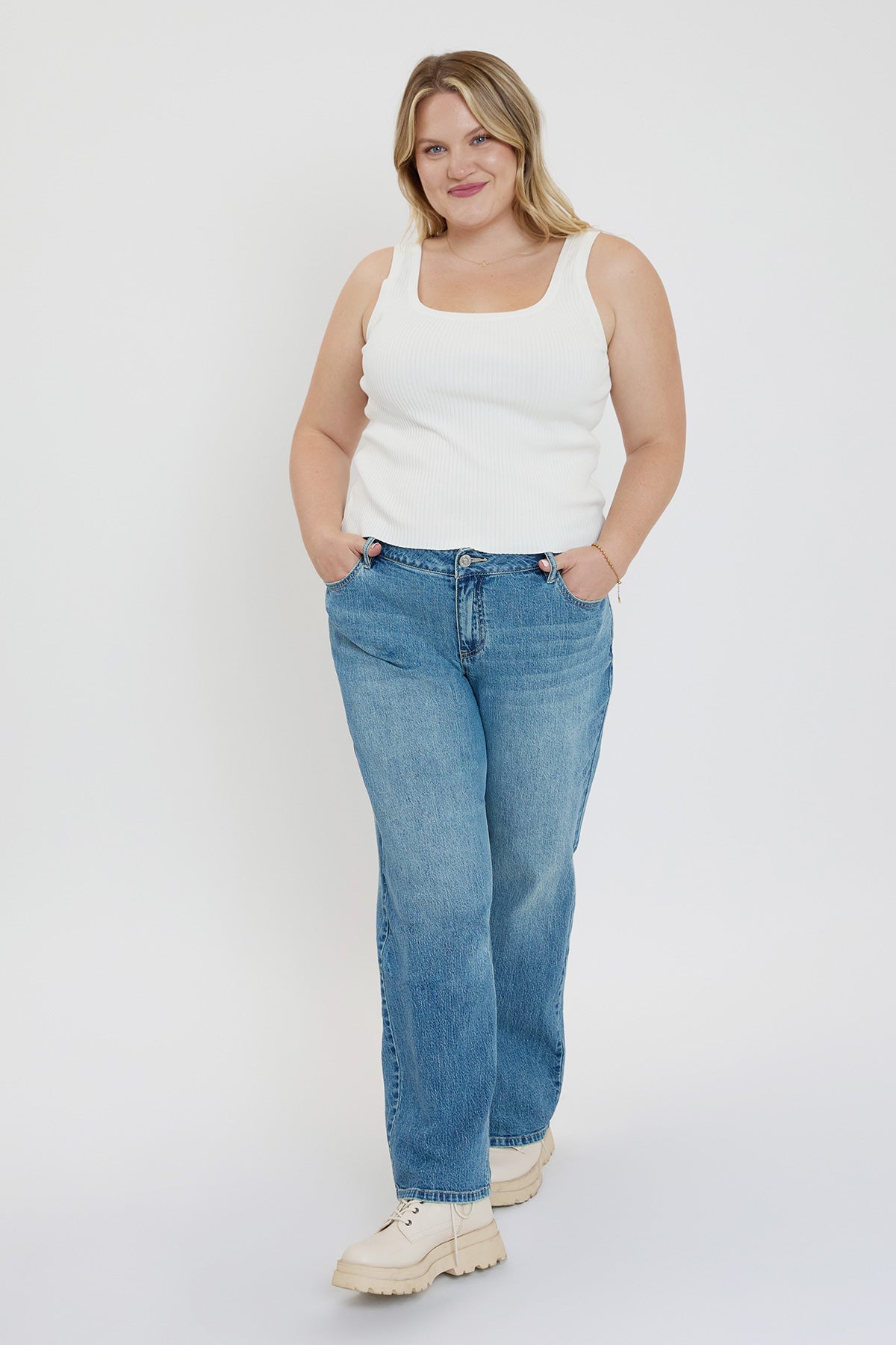 Britney Low Rise Wide Leg Jeans