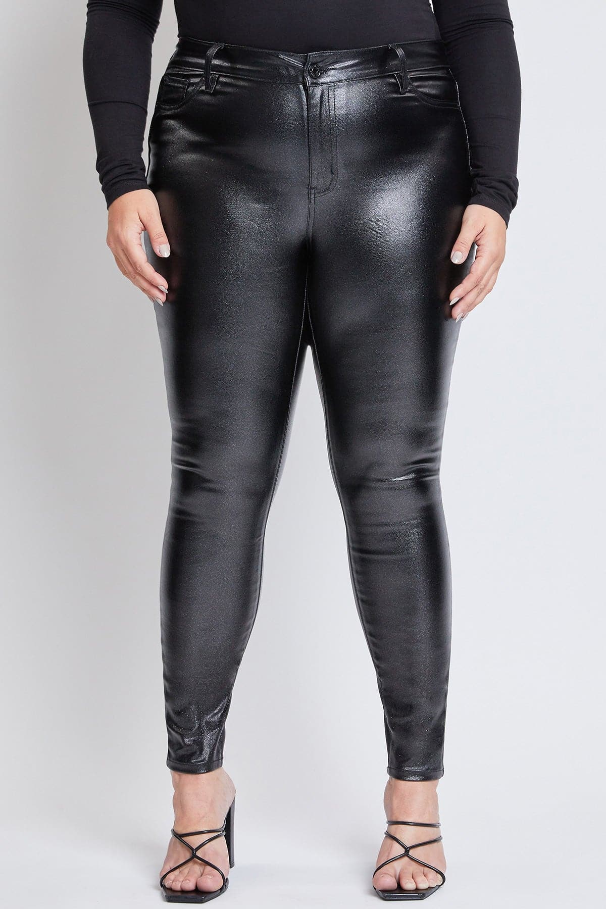 Hyperstretch Metallic Skinny Pants