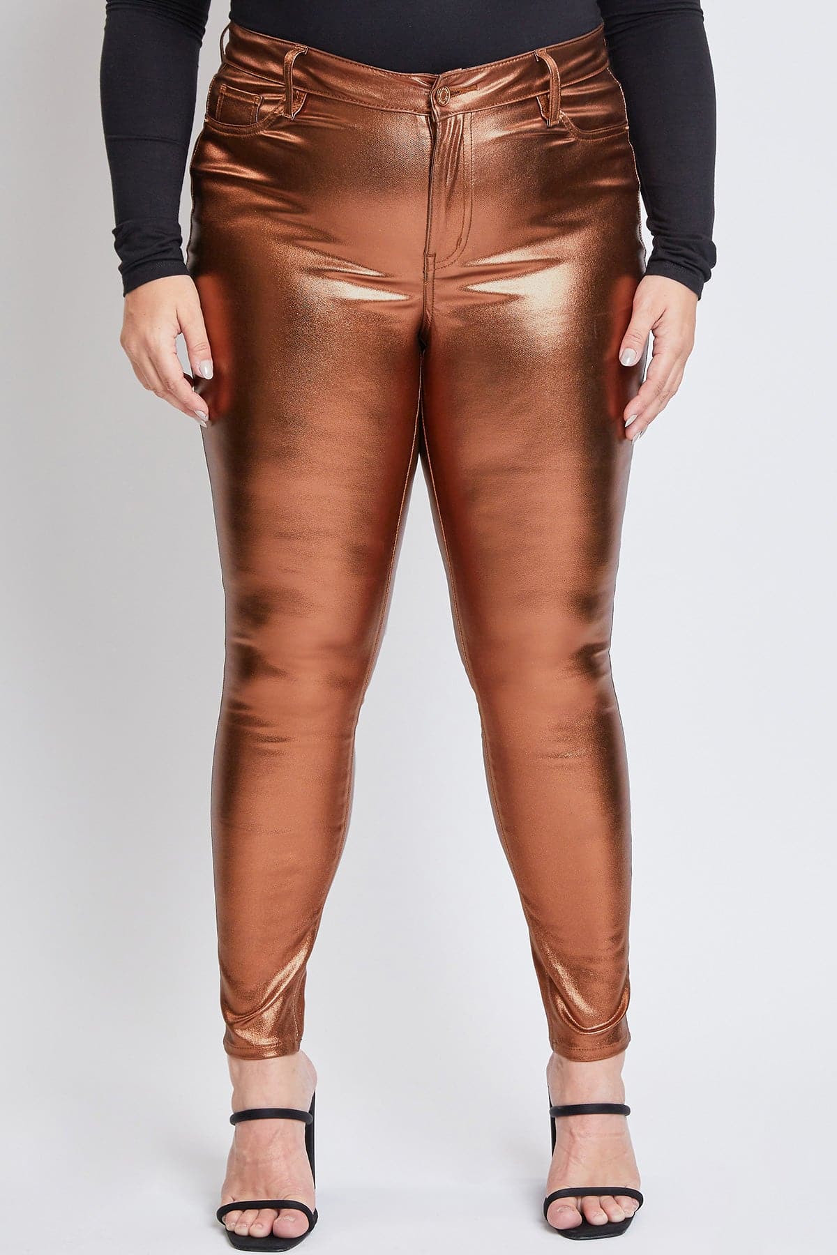 Hyperstretch Metallic Skinny Pants