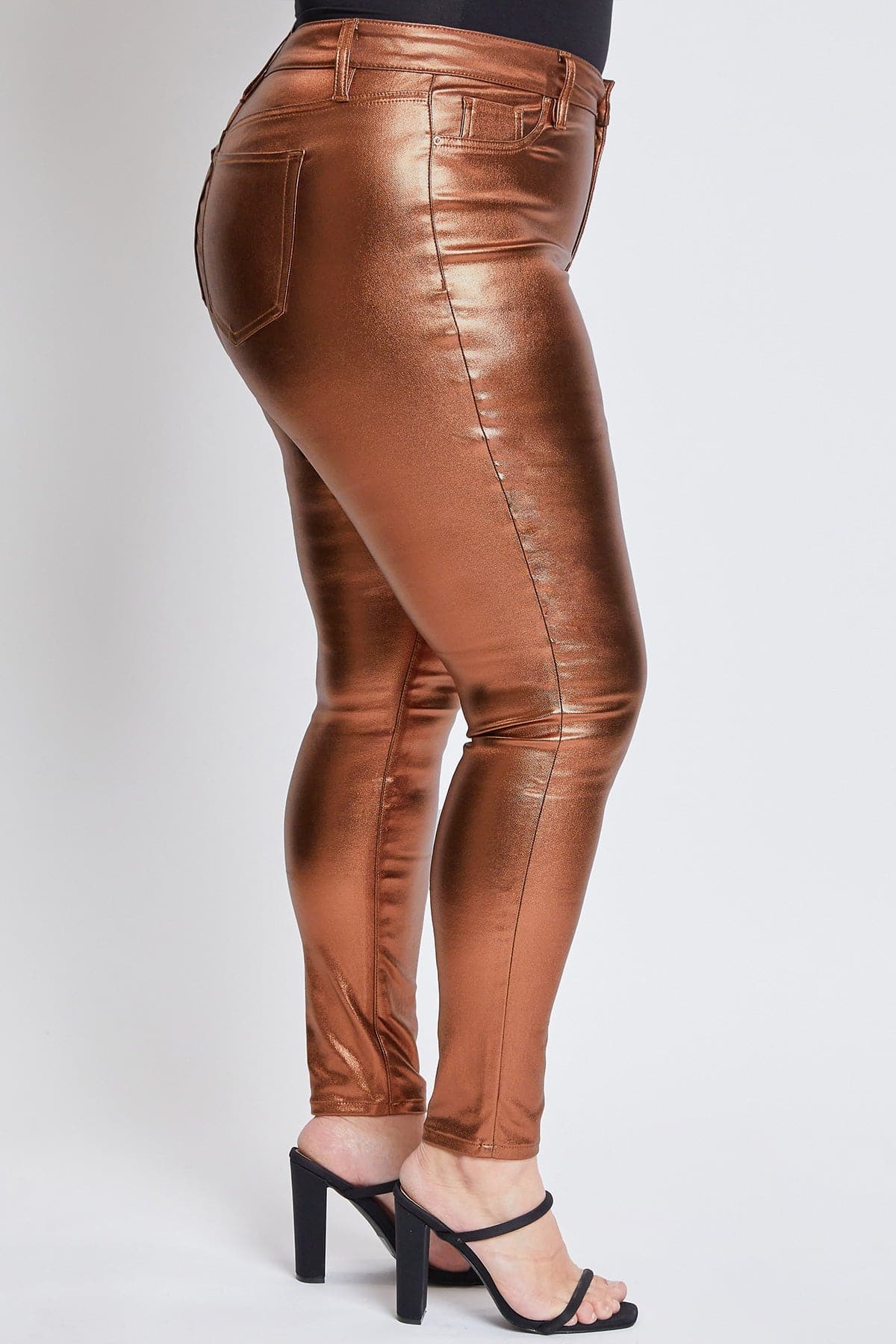 Hyperstretch Metallic Skinny Pants