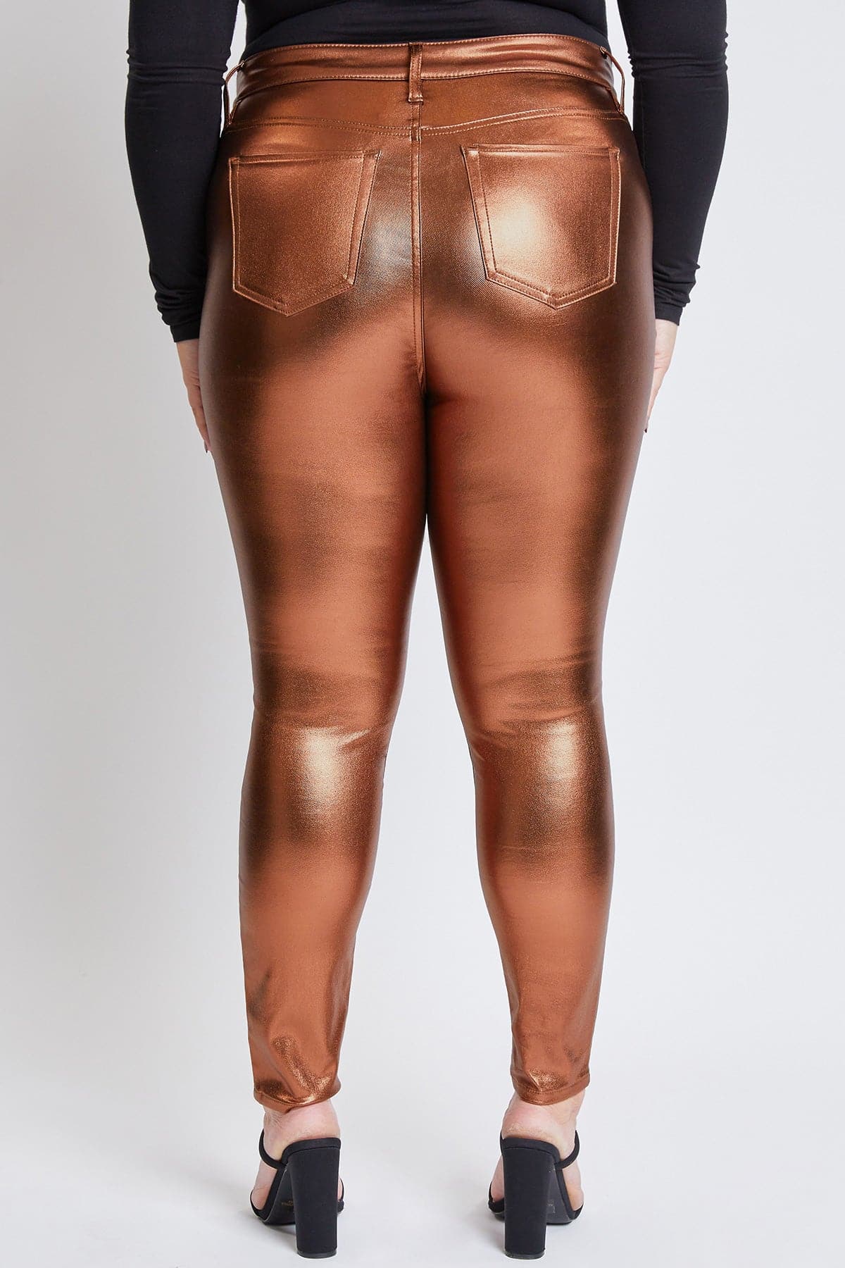 Hyperstretch Metallic Skinny Pants