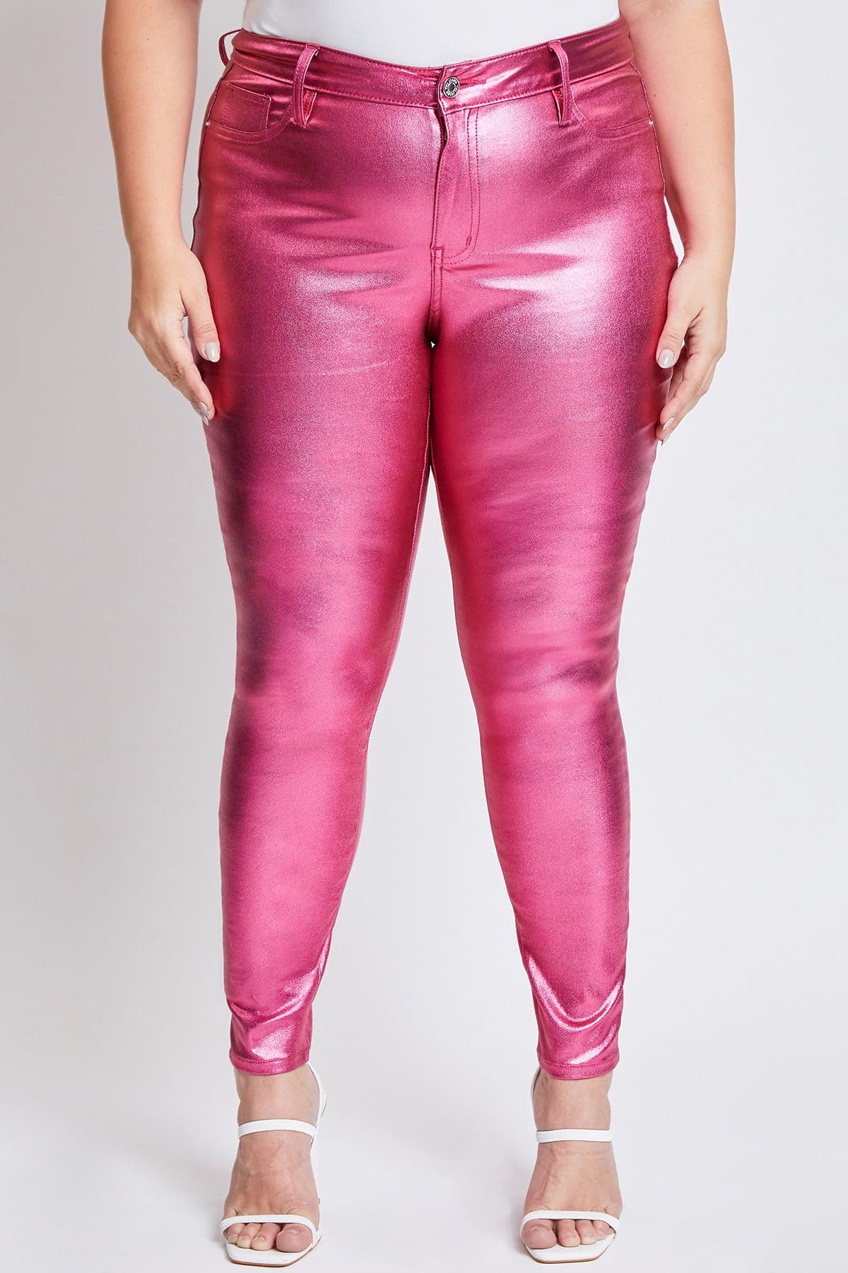 Hyperstretch Metallic Skinny Pants