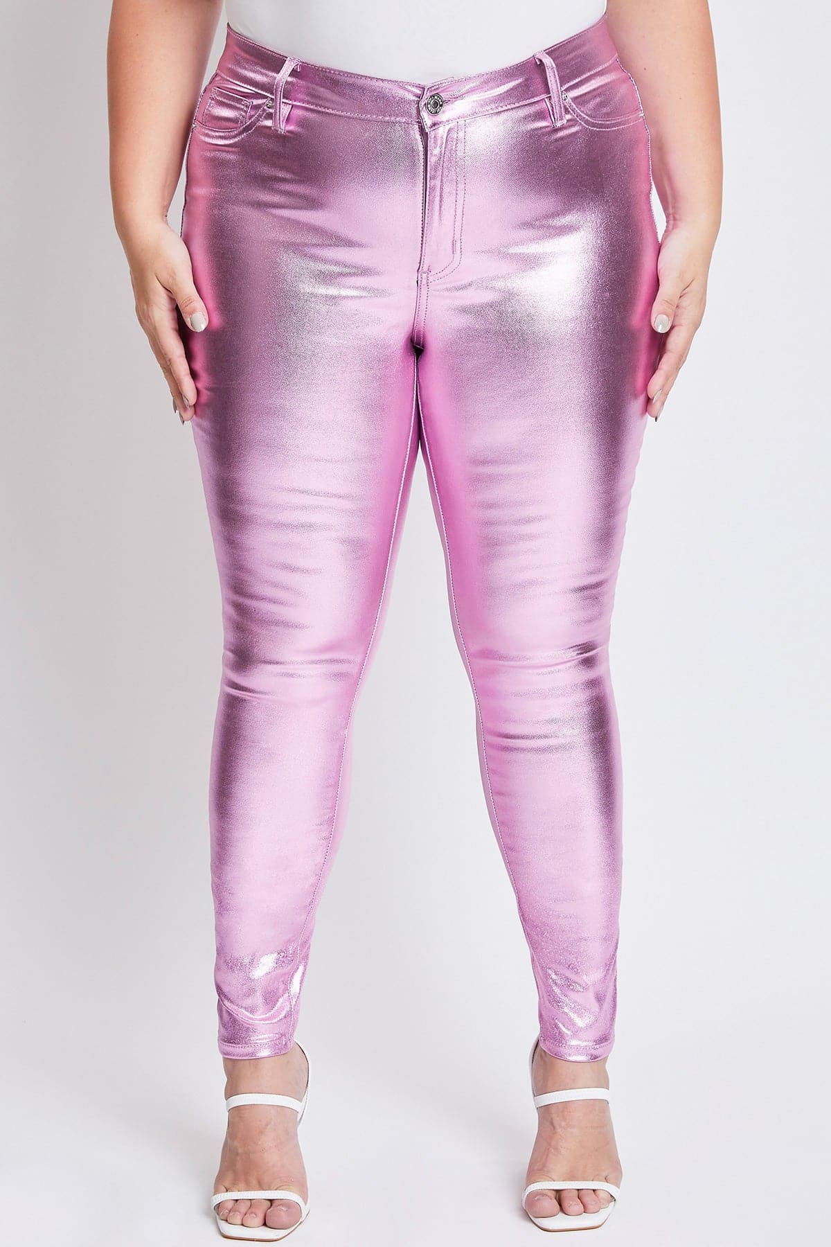 Hyperstretch Metallic Skinny Pants