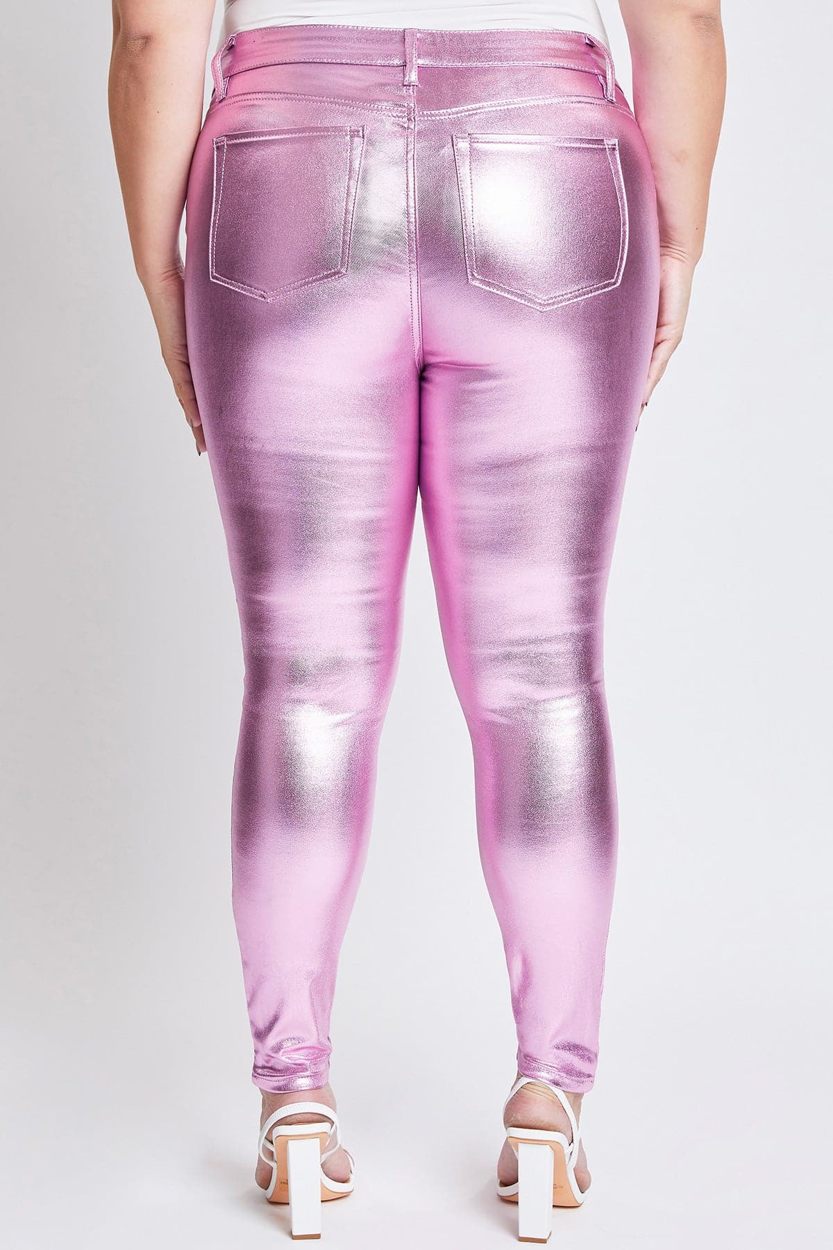 Hyperstretch Metallic Skinny Pants