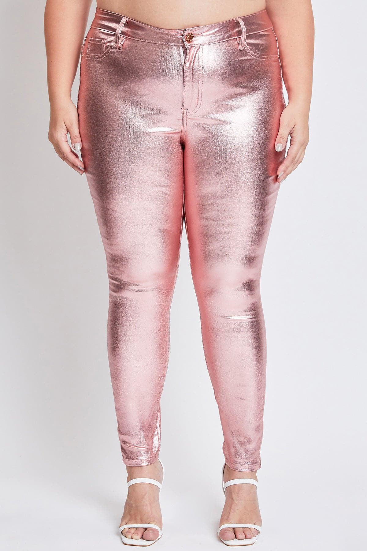 Hyperstretch Metallic Skinny Pants