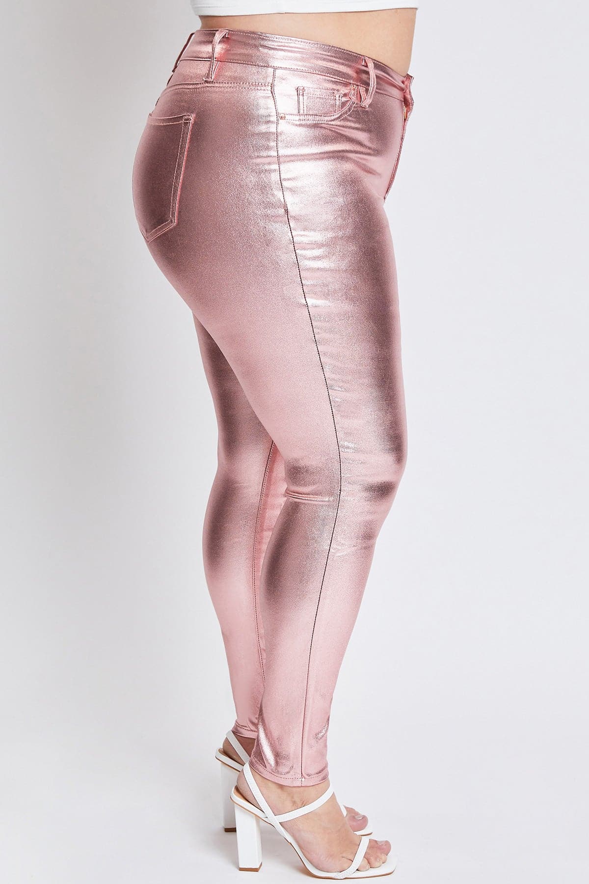 Hyperstretch Metallic Skinny Pants