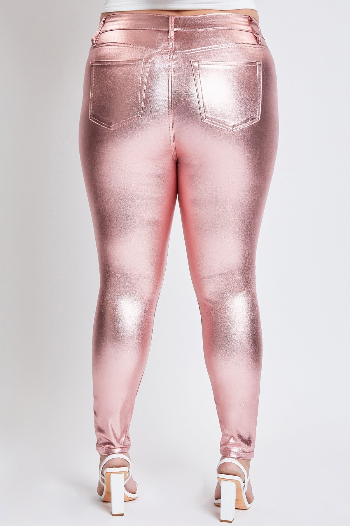 Hyperstretch Metallic Skinny Pants