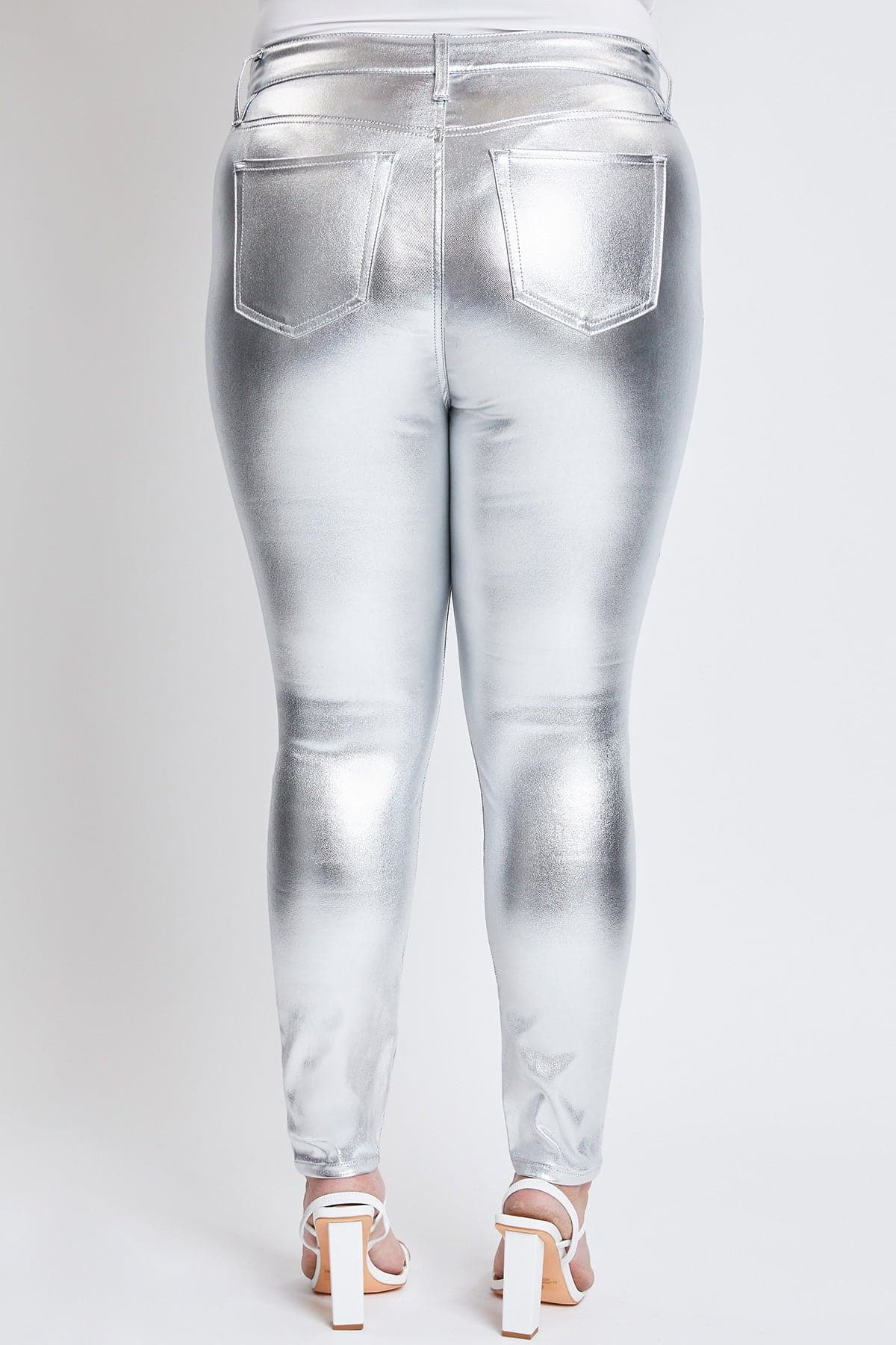Hyperstretch Metallic Skinny Pants