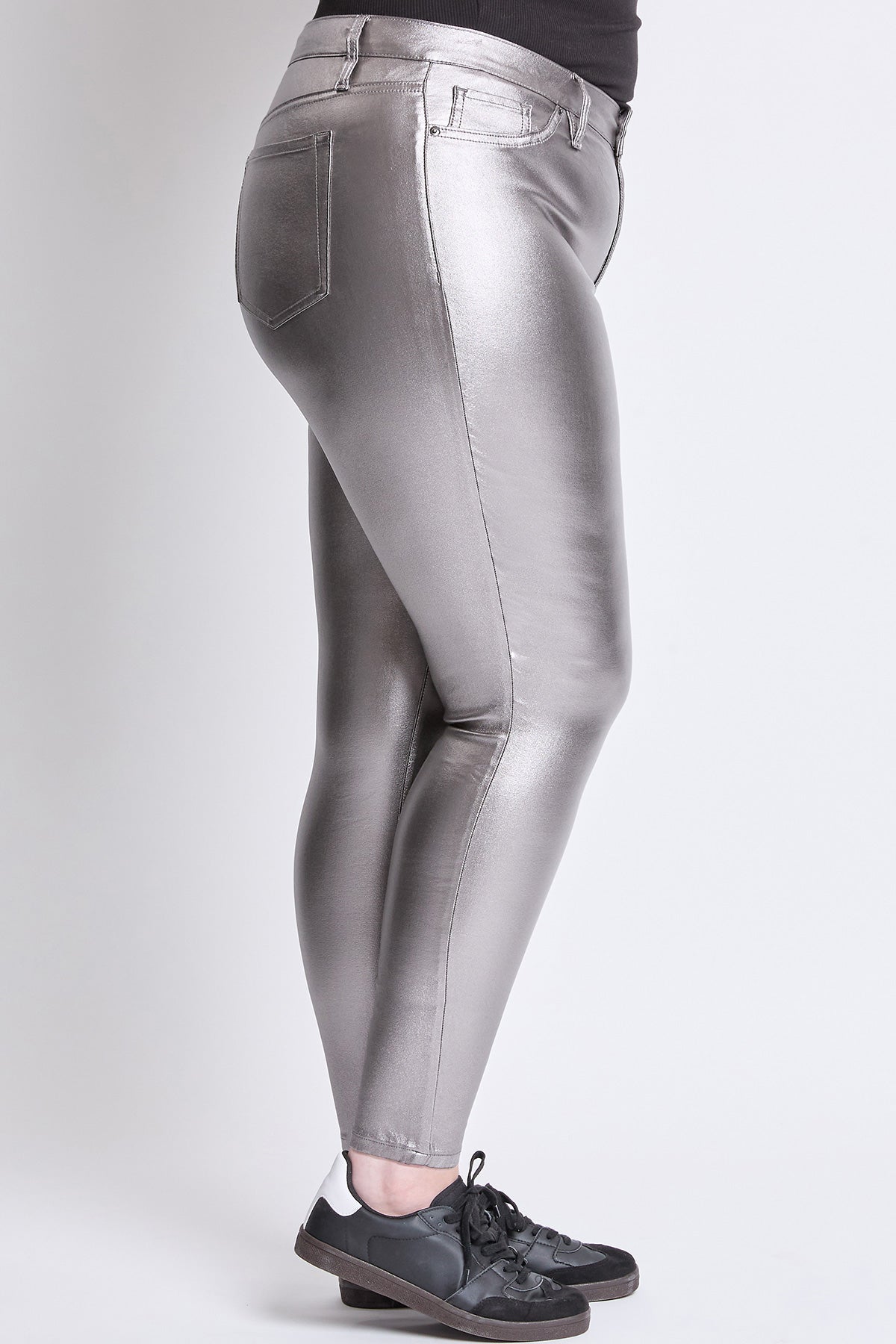 Hyperstretch Metallic Skinny Pants