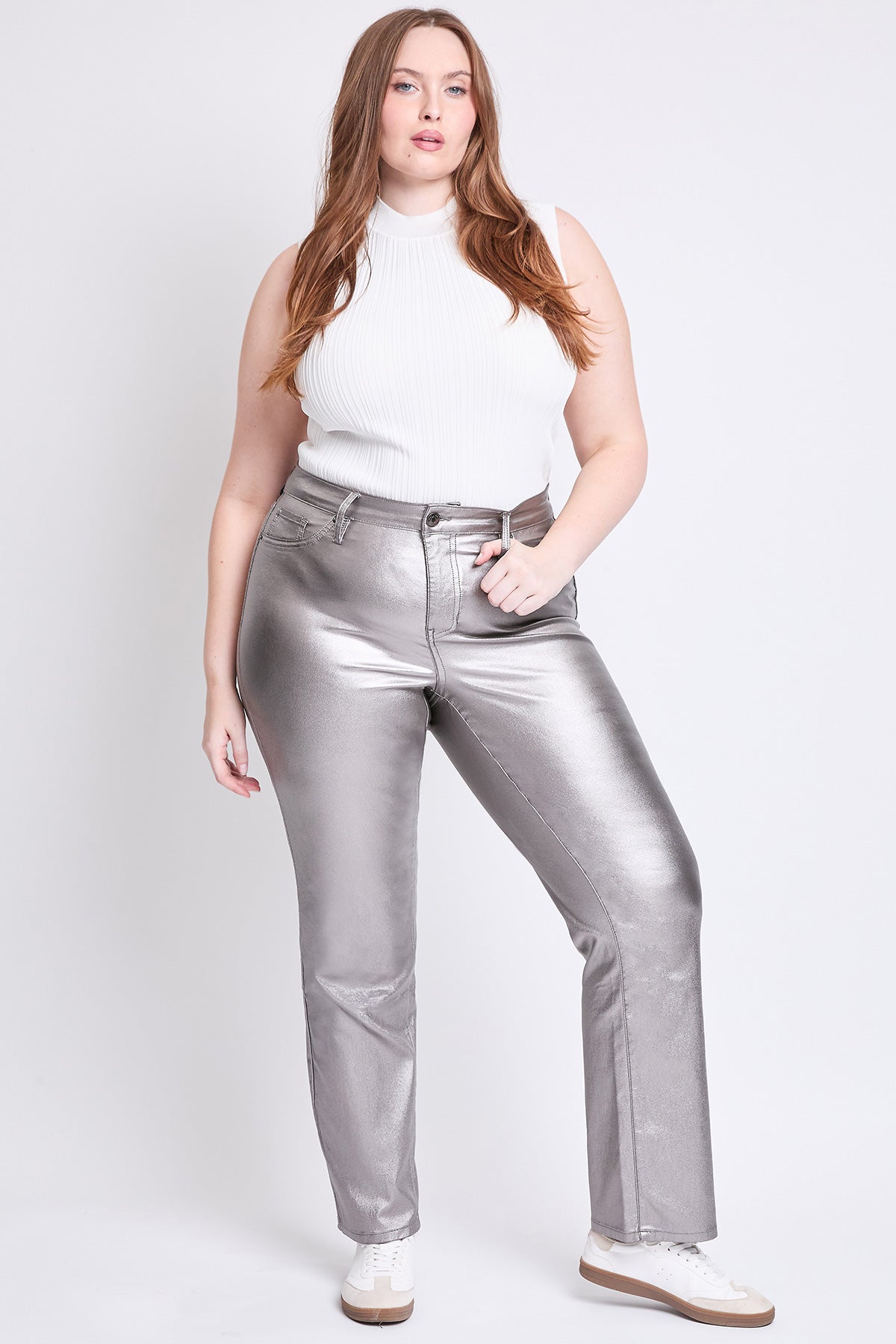 Hyperstretch Straight Leg Metallic Pant
