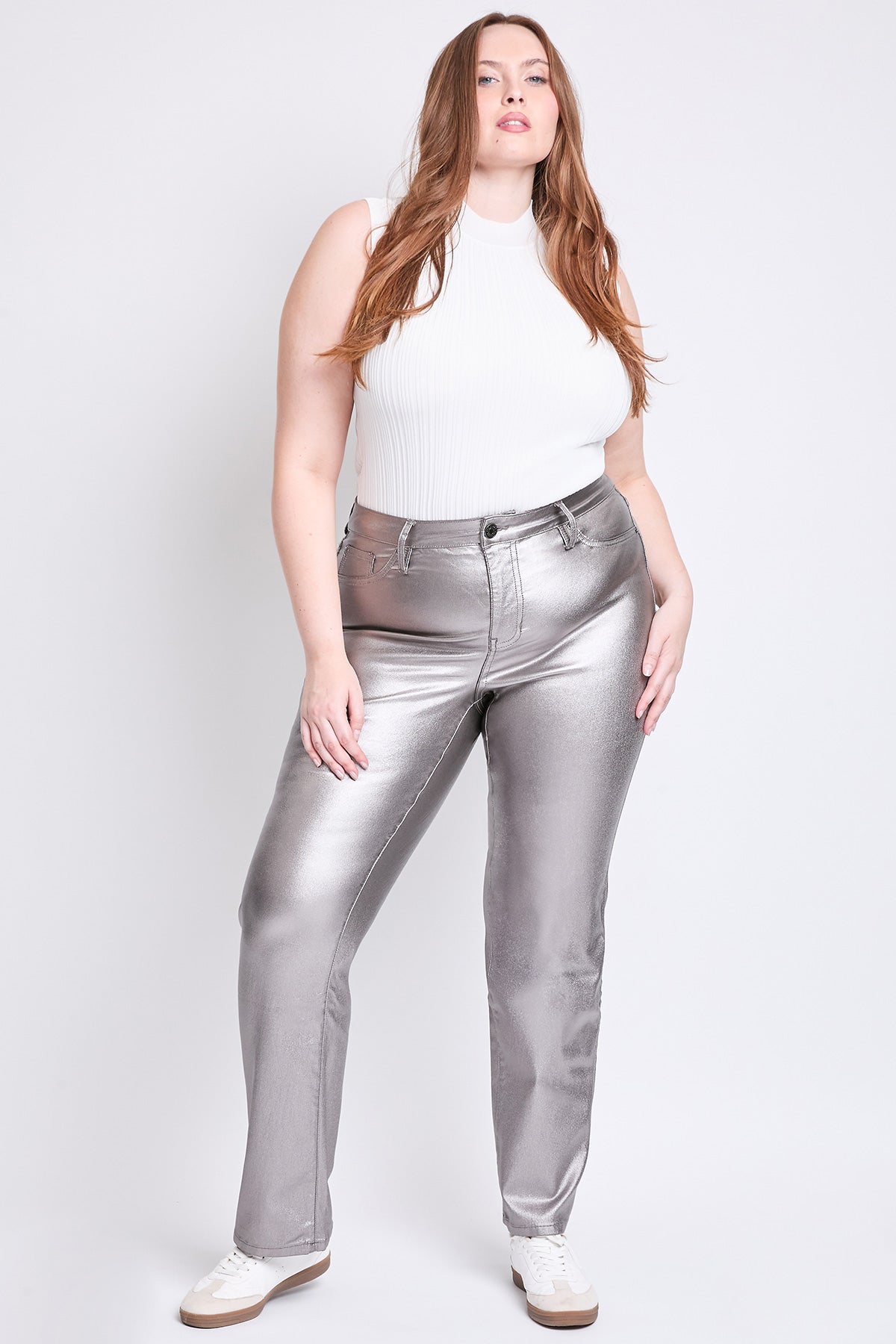 Hyperstretch Straight Leg Metallic Pant