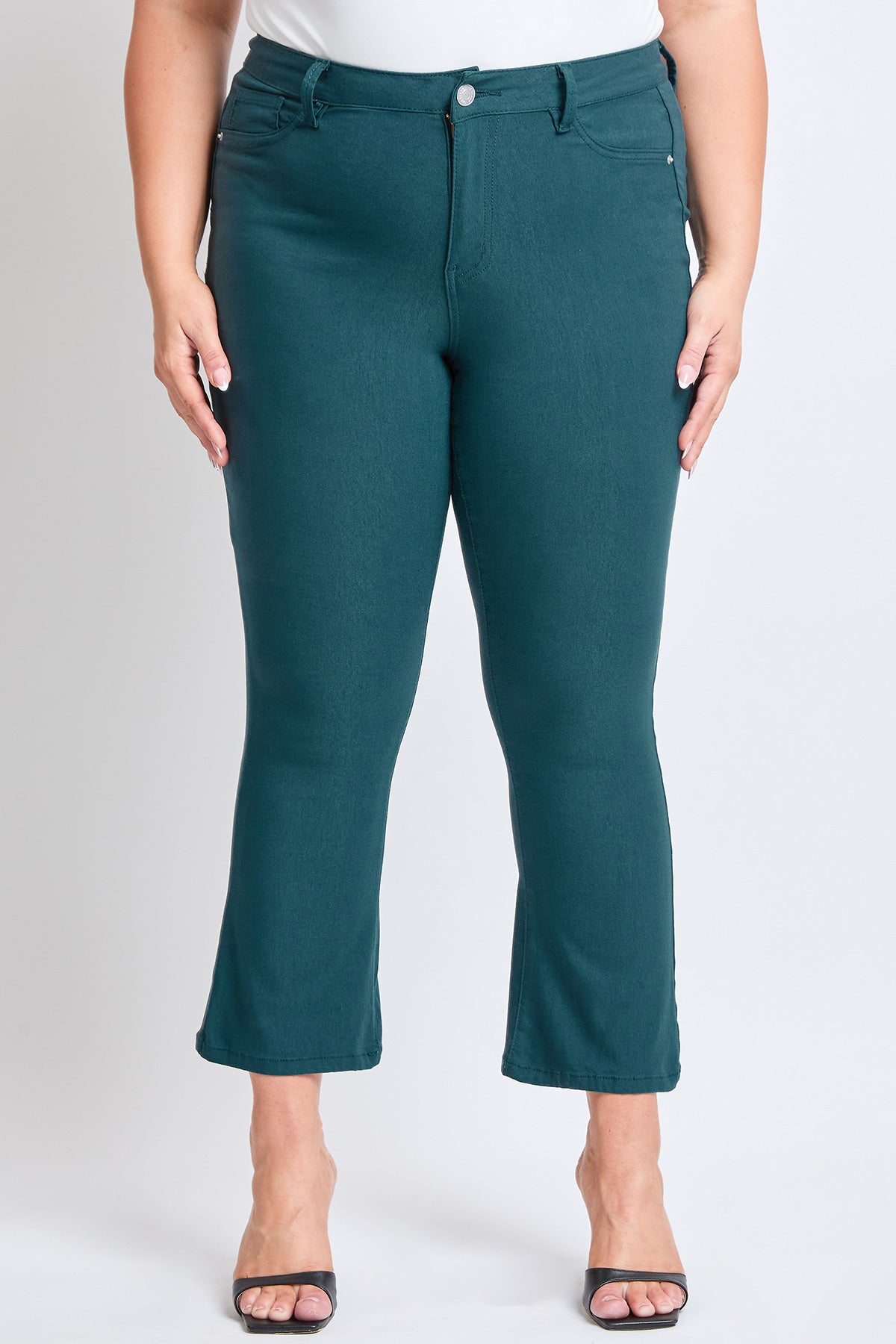 Hyperstretch Cropped Kick Flare Pants