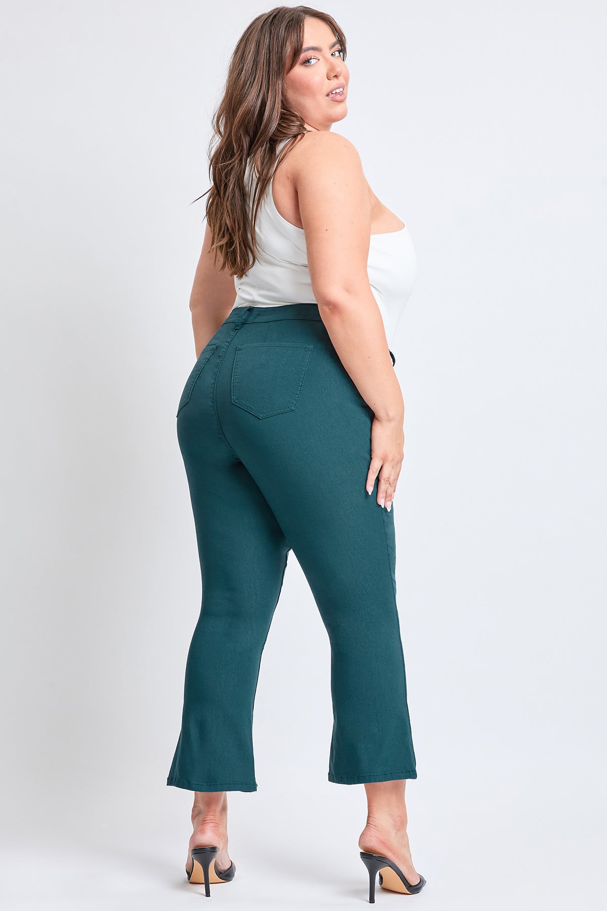 Hyperstretch Cropped Kick Flare Pants