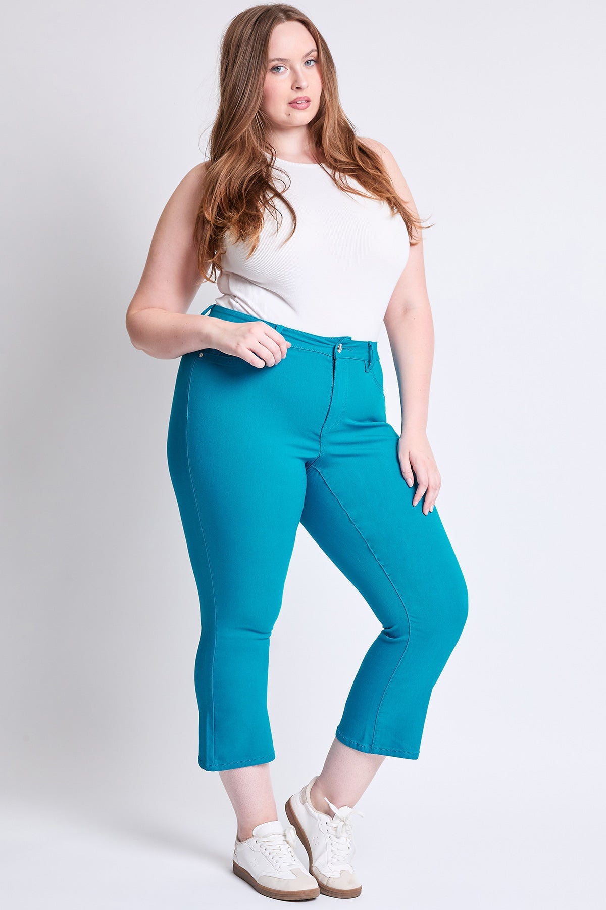 Hyperstretch Cropped Kick Flare Pants