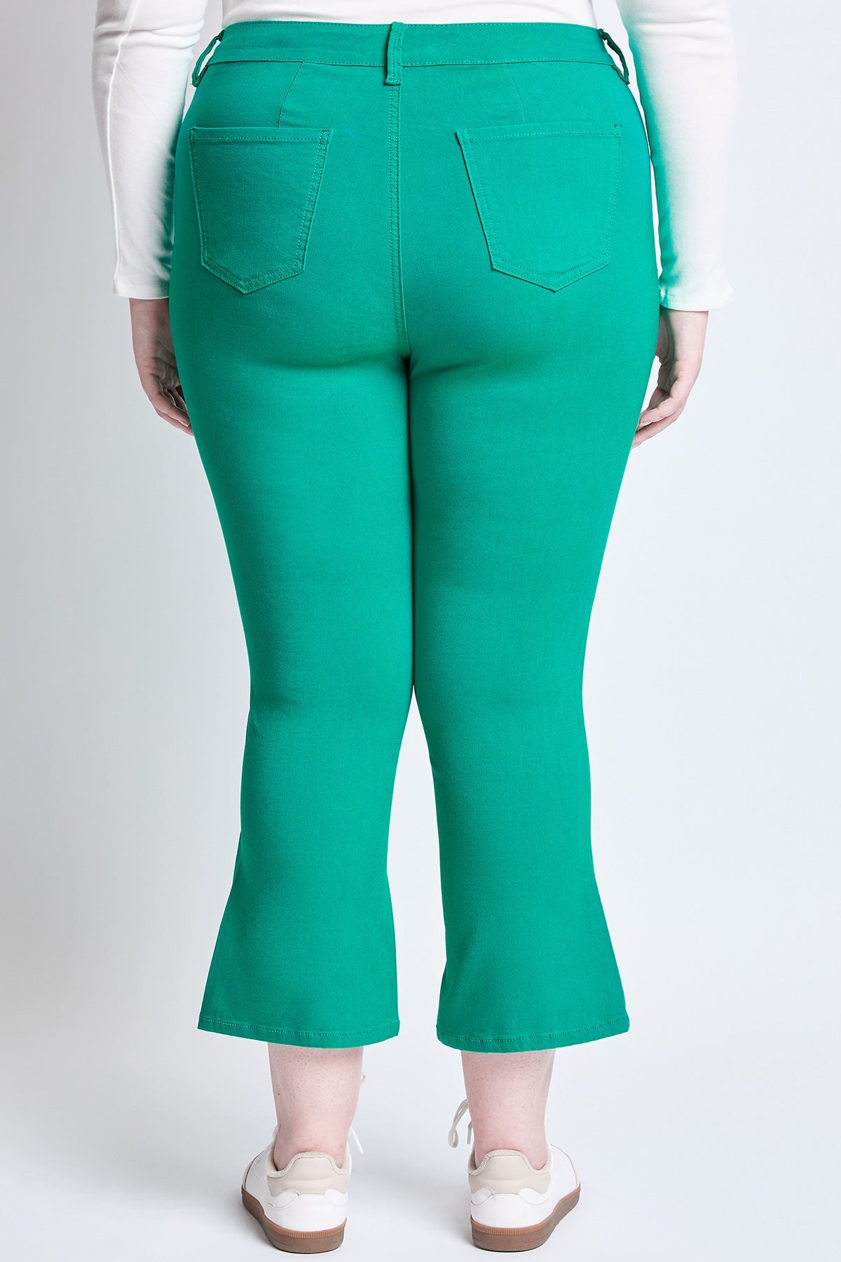 Hyperstretch Cropped Kick Flare Pants