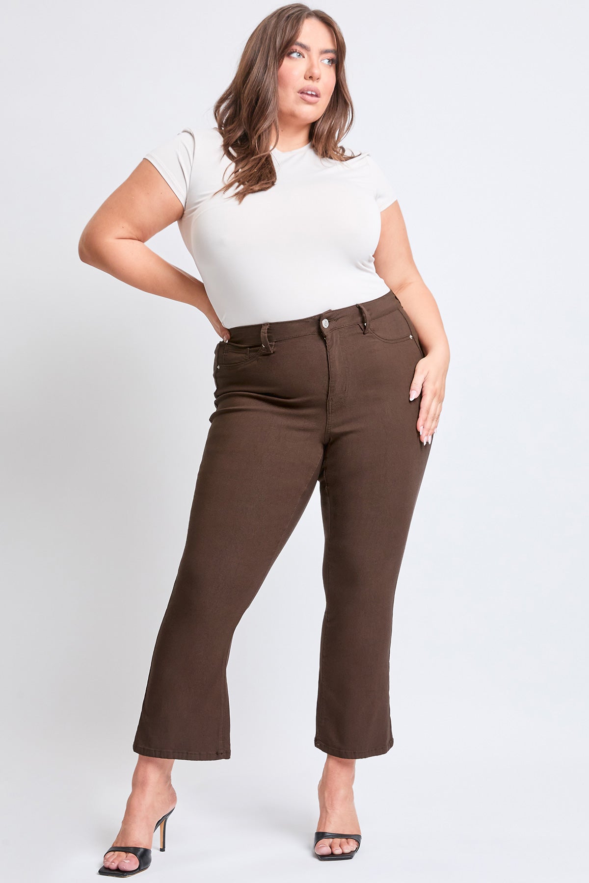 Hyperstretch Cropped Kick Flare Pants