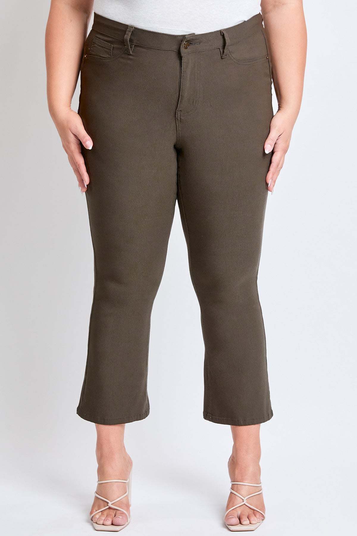 Hyperstretch Cropped Kick Flare Pants