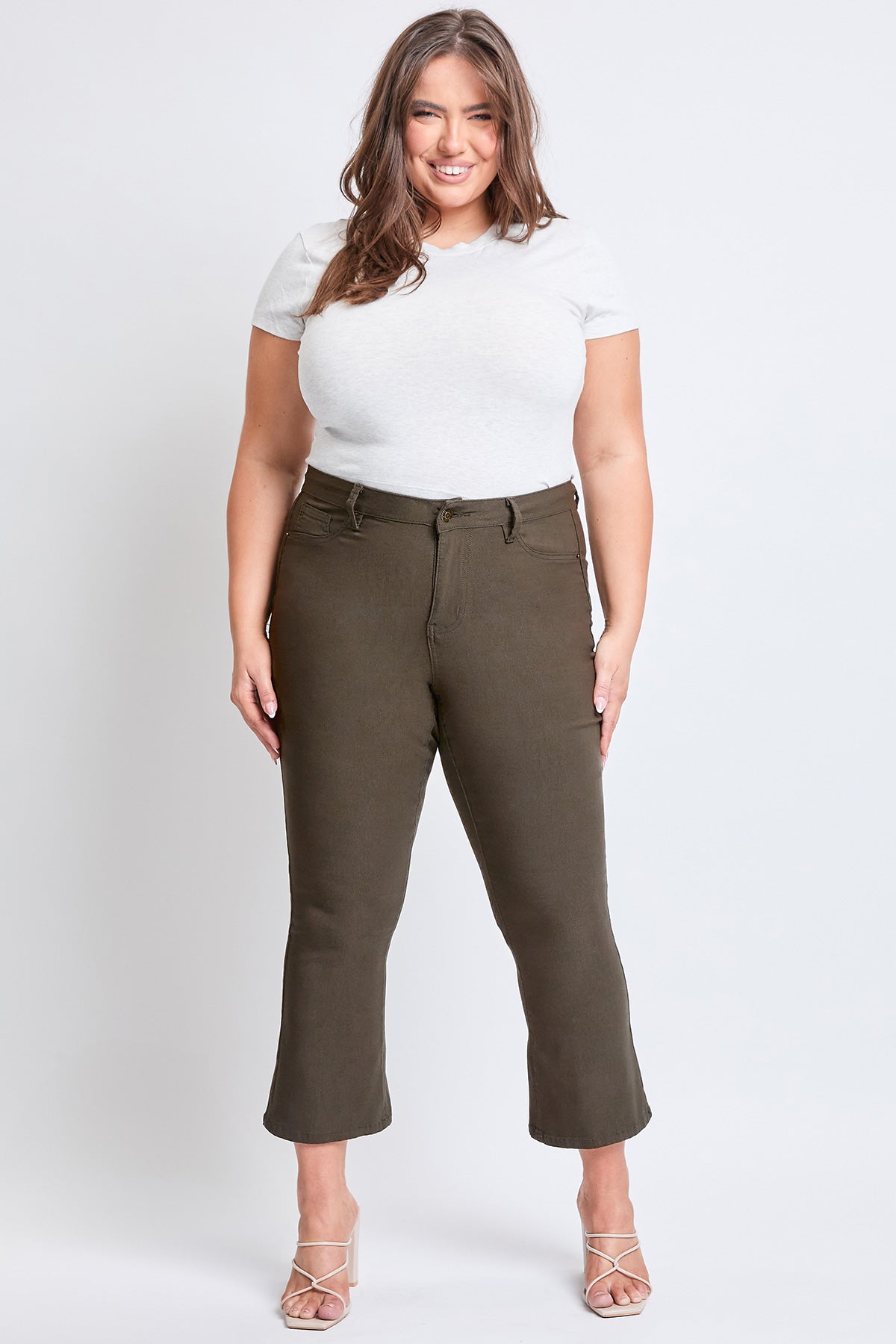 Hyperstretch Cropped Kick Flare Pants