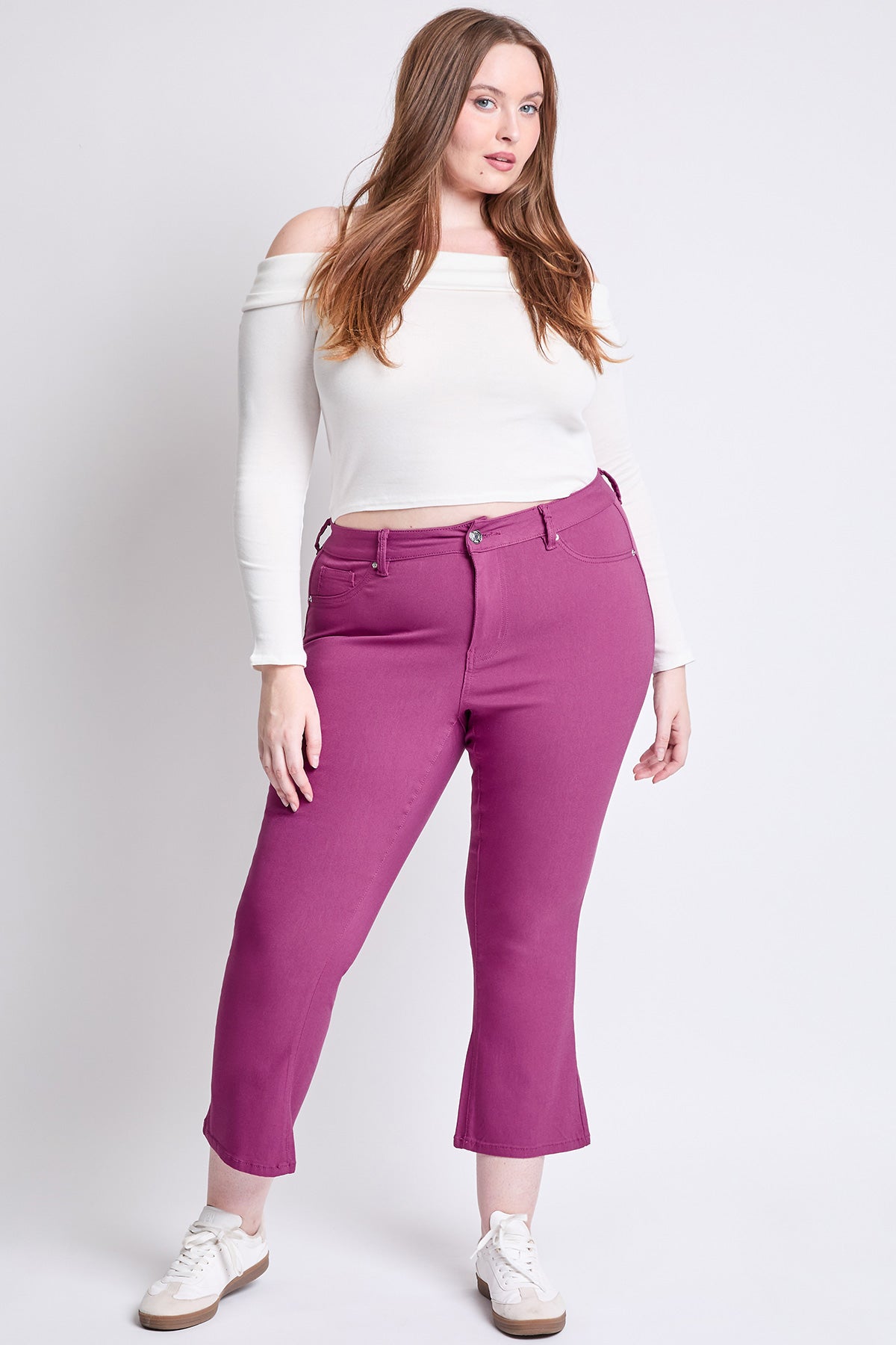Hyperstretch Cropped Kick Flare Pants