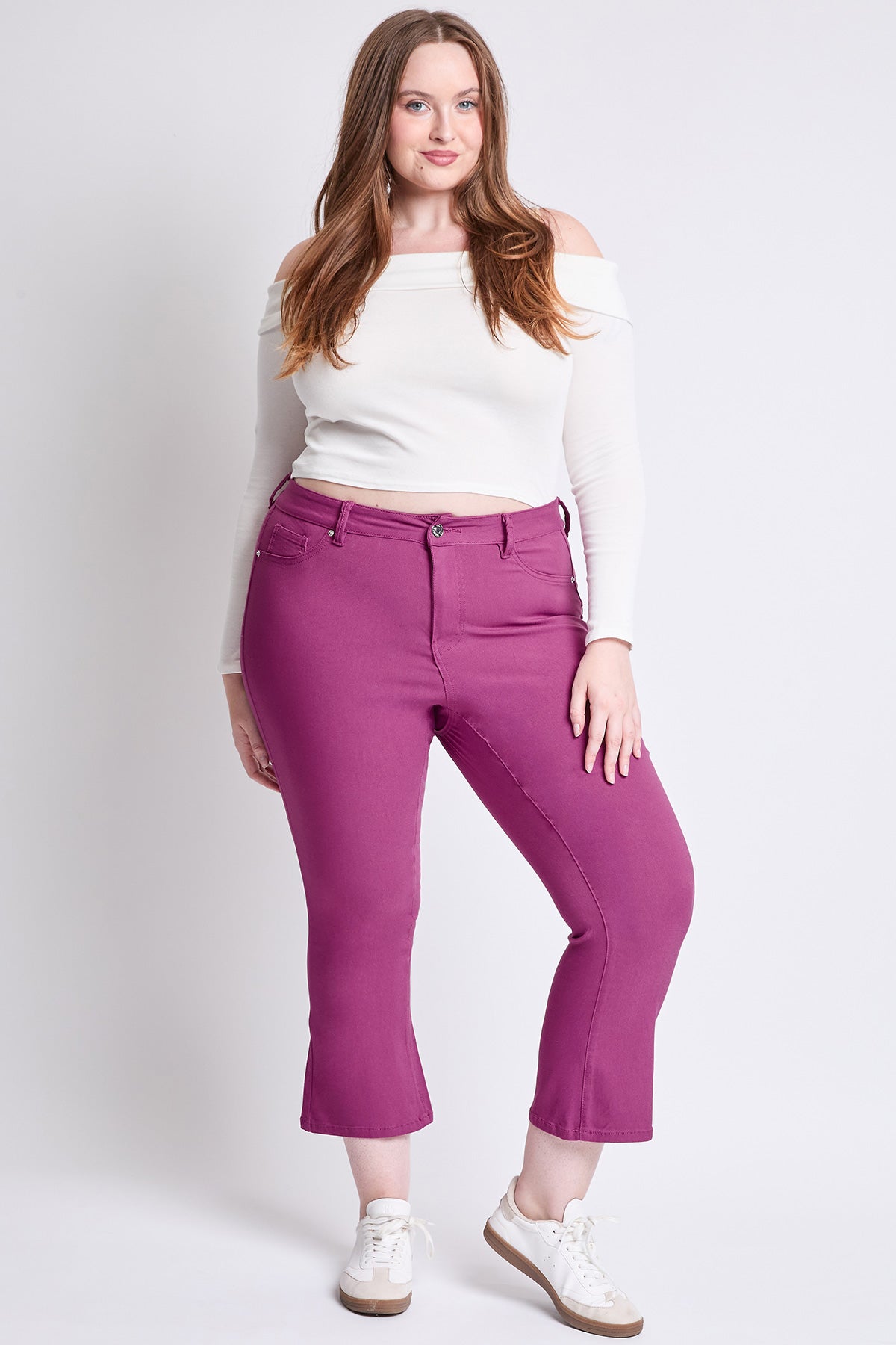 Hyperstretch Cropped Kick Flare Pants
