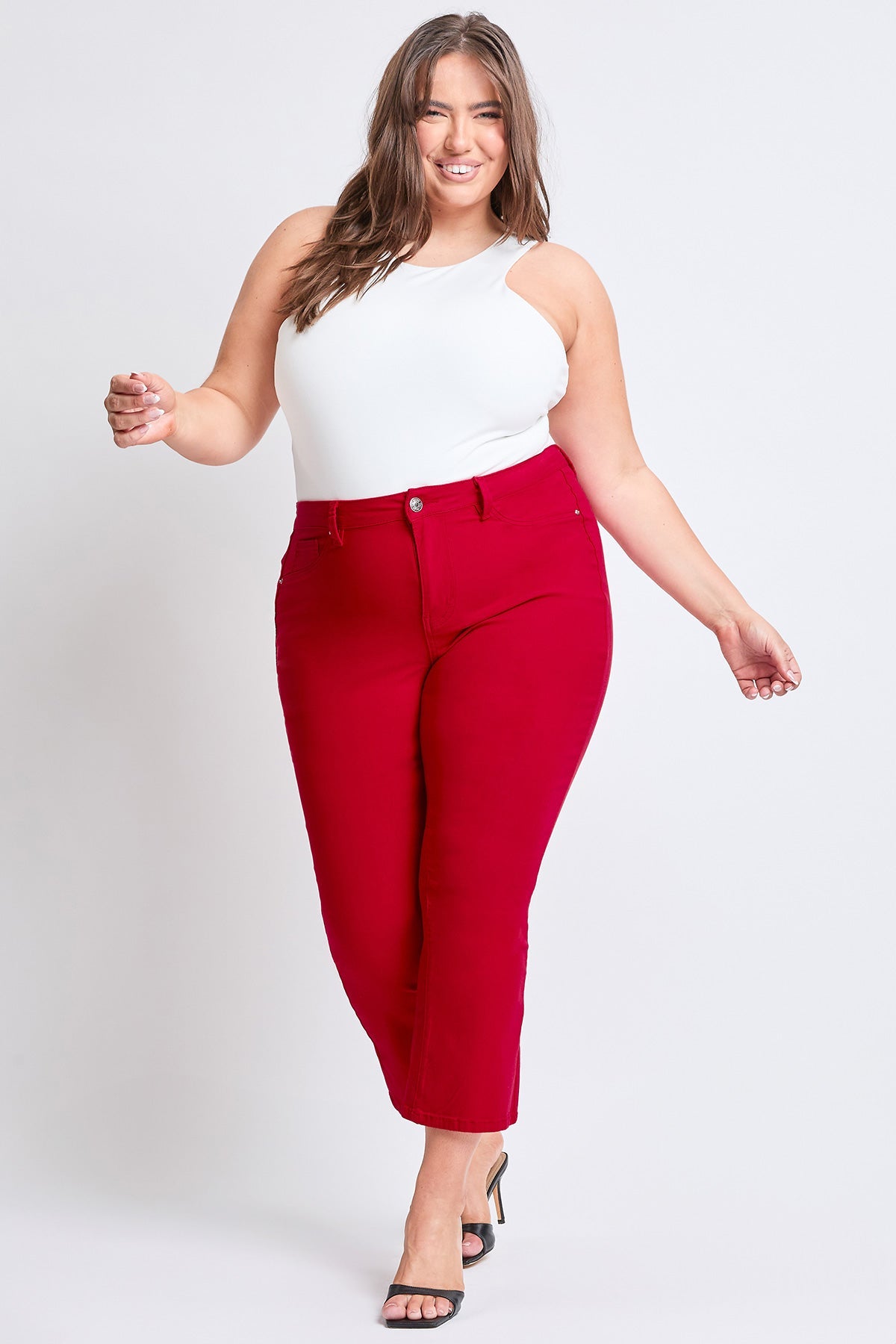 Hyperstretch Cropped Kick Flare Pants