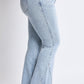Low Rise Frayed Hem Flare Jeans