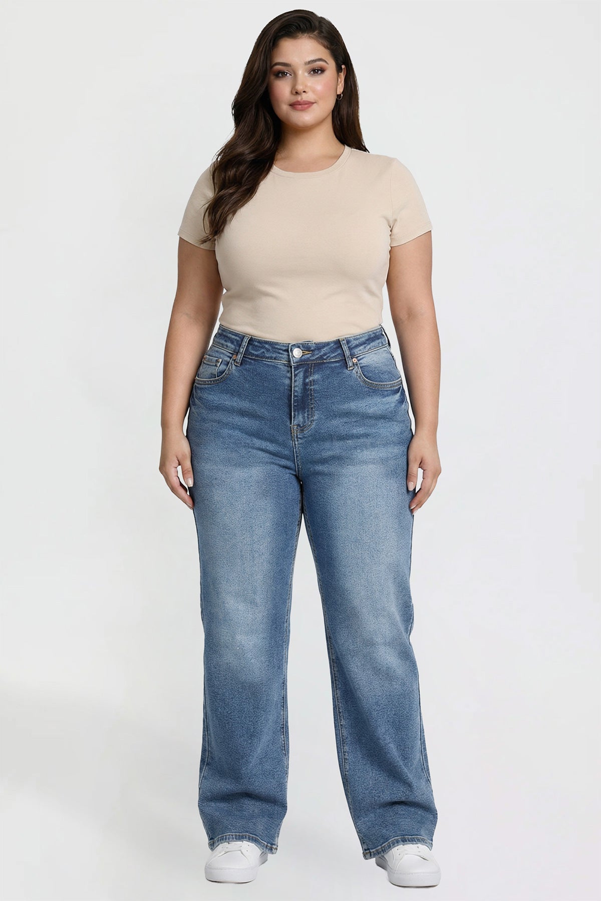 High Rise Wide Leg Jeans