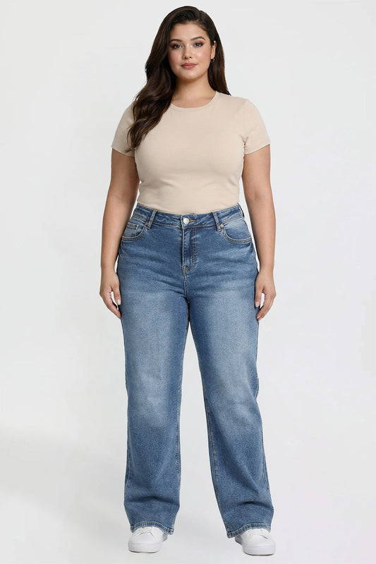 High Rise Wide Leg Jeans