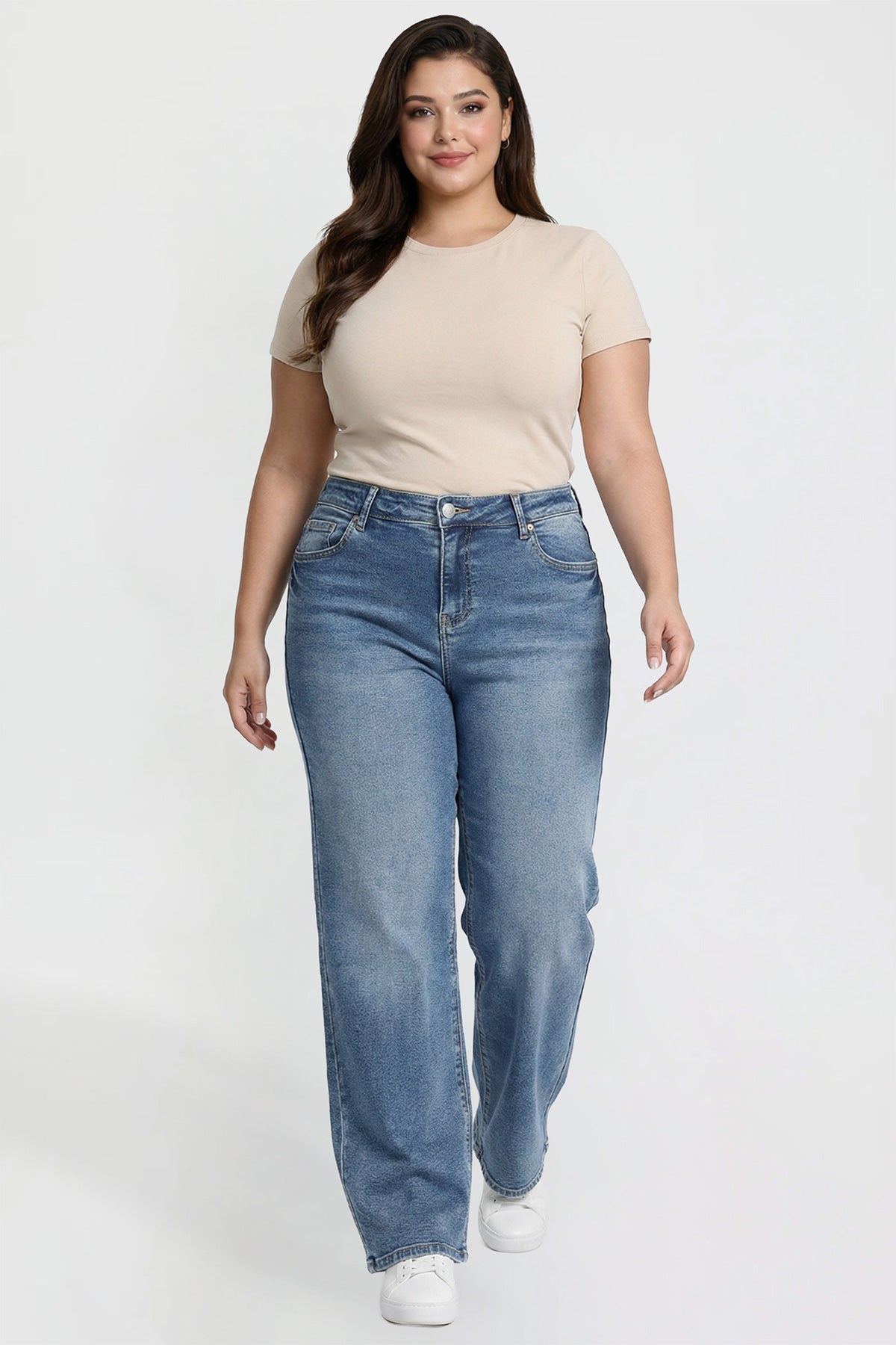 High Rise Wide Leg Jeans