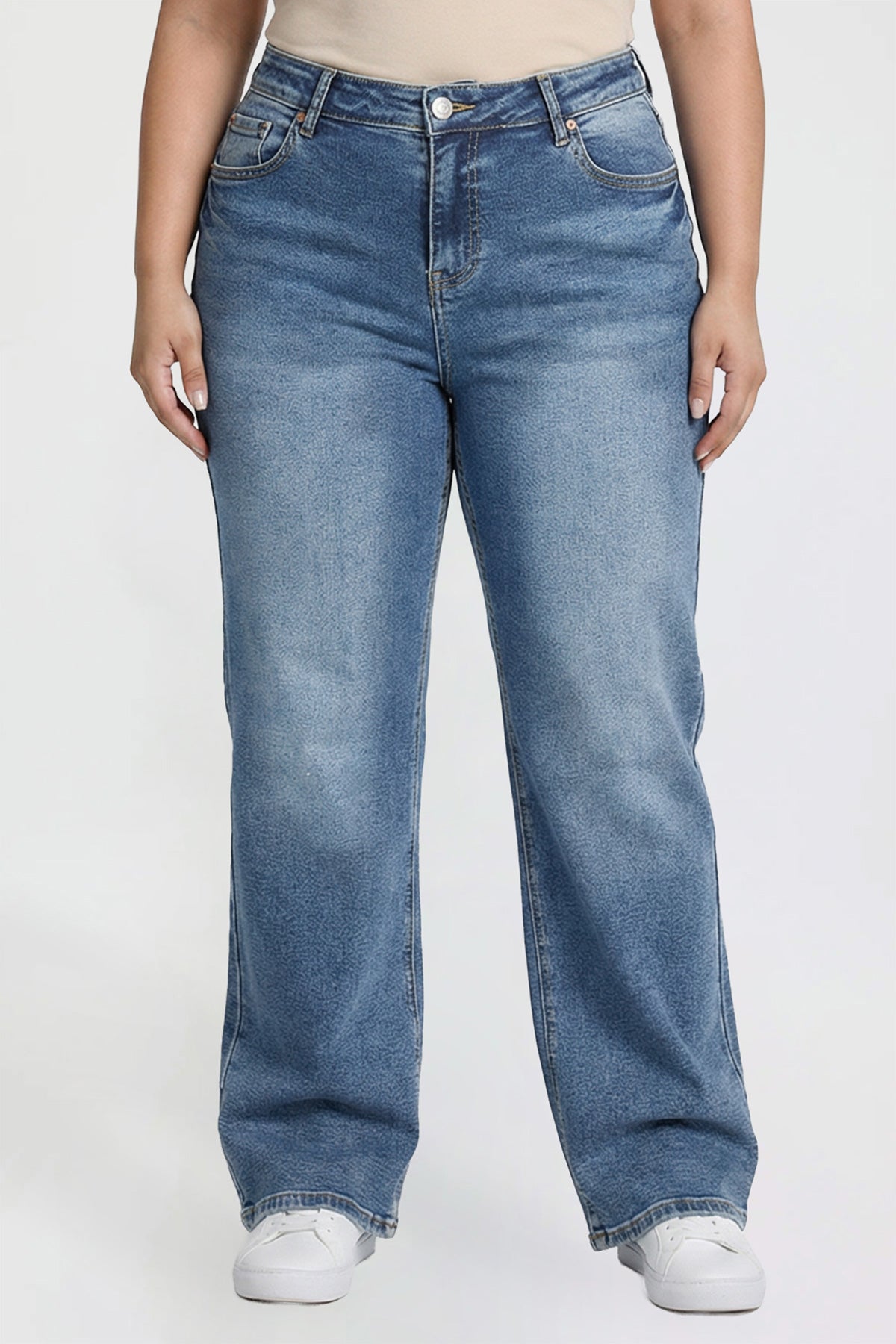 High Rise Wide Leg Jeans