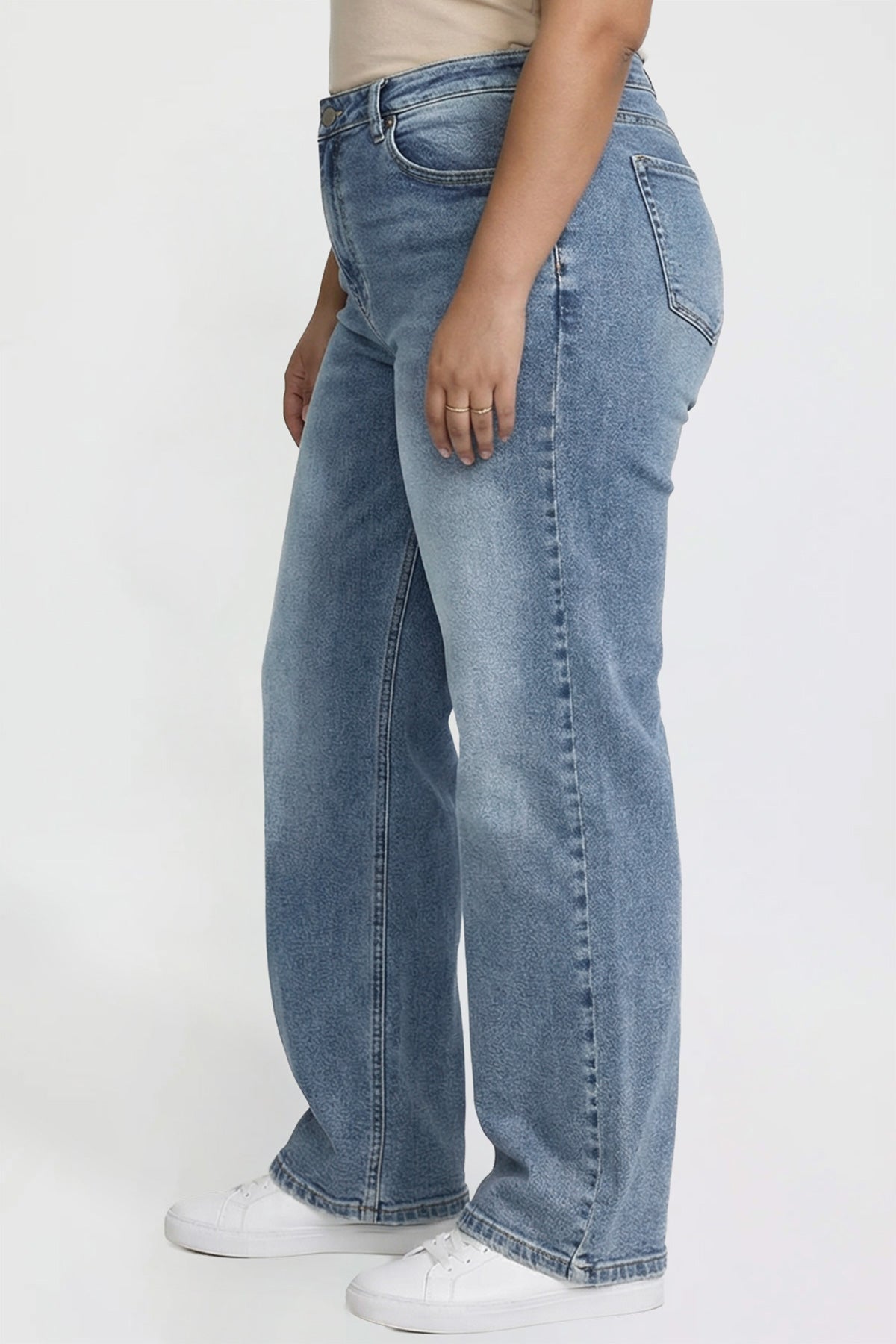 High Rise Wide Leg Jeans