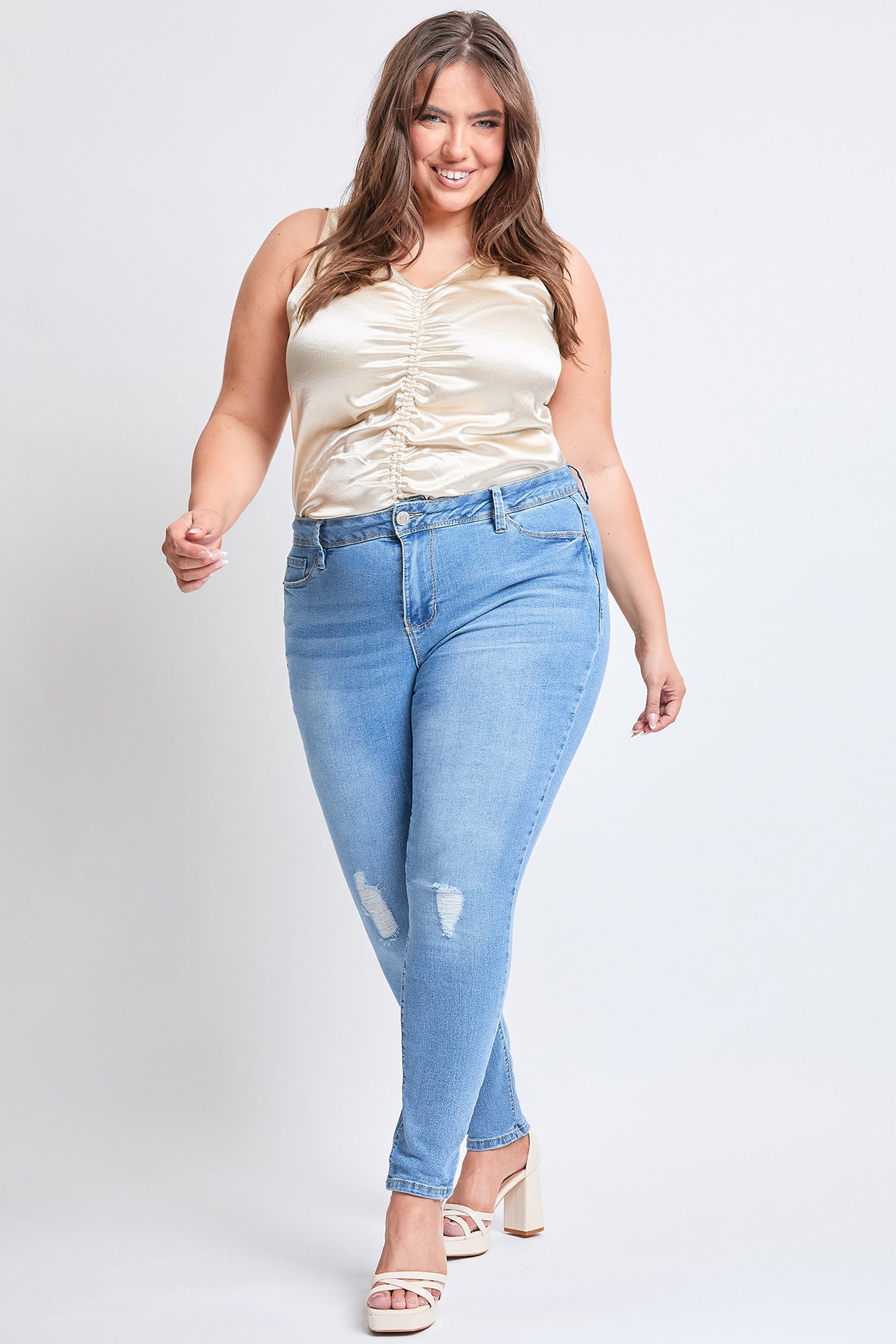 Essential Sustainable Distressed Skinny Jeans