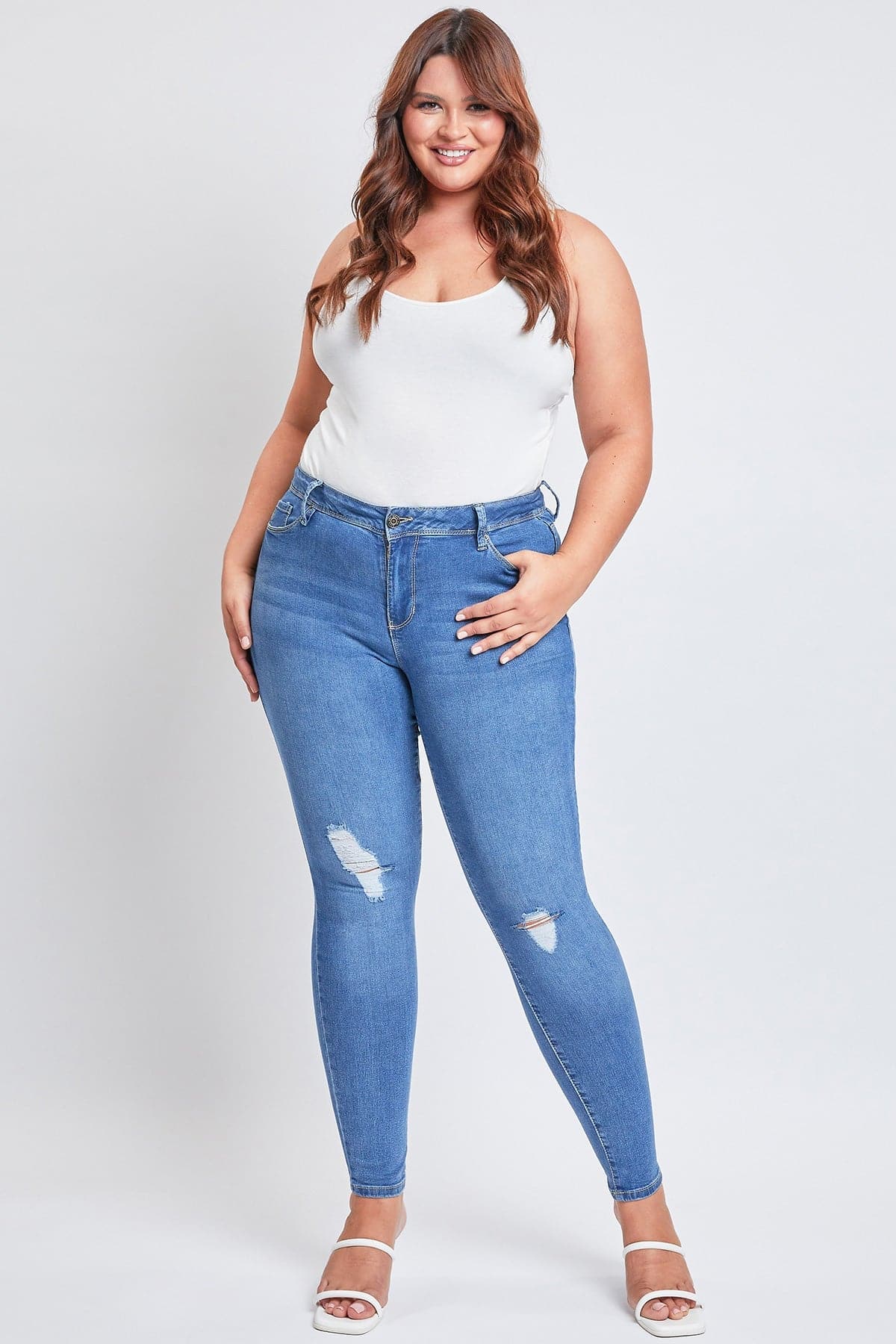 Essential Sustainable Distressed Skinny Jeans