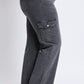 High Rise Wide Leg Skater Cargo Jeans