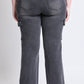 High Rise Wide Leg Skater Cargo Jeans
