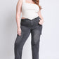 High Rise Wide Leg Skater Cargo Jeans