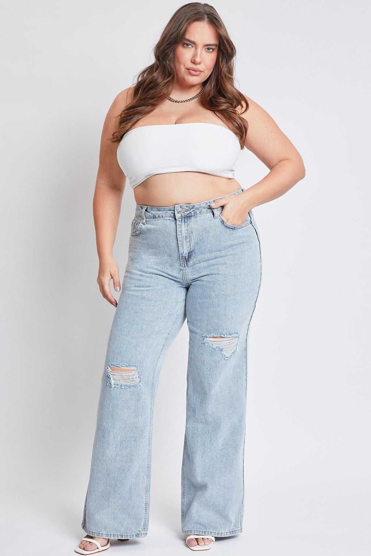 High Rise Relaxed Wide Leg Jeans