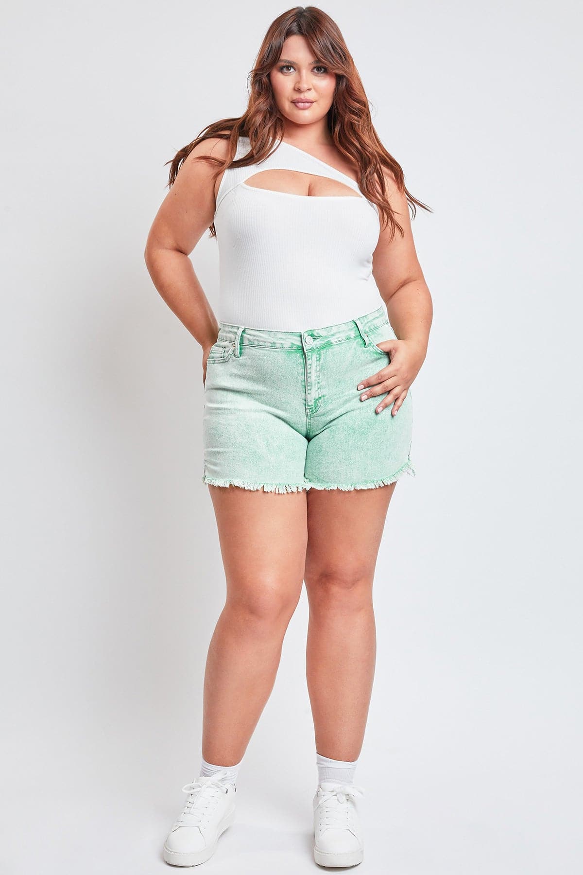 80's Acid Wash Mom Shorts