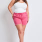 Frayed Hem Pull-on Shorts