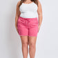 Frayed Hem Pull-on Shorts