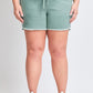 Frayed Hem Pull-on Shorts