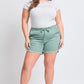 Frayed Hem Pull-on Shorts