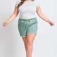 Frayed Hem Pull-on Shorts