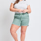 Frayed Hem Pull-on Shorts