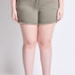Frayed Hem Pull-on Shorts