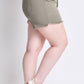 Frayed Hem Pull-on Shorts