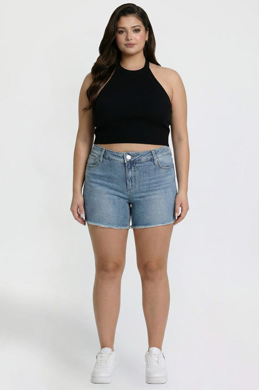Luxe Short with Raw Hem
