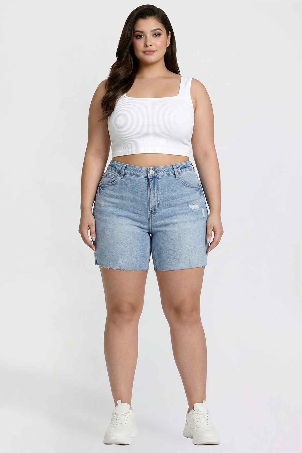 Luxe Long Short with Raw Hem