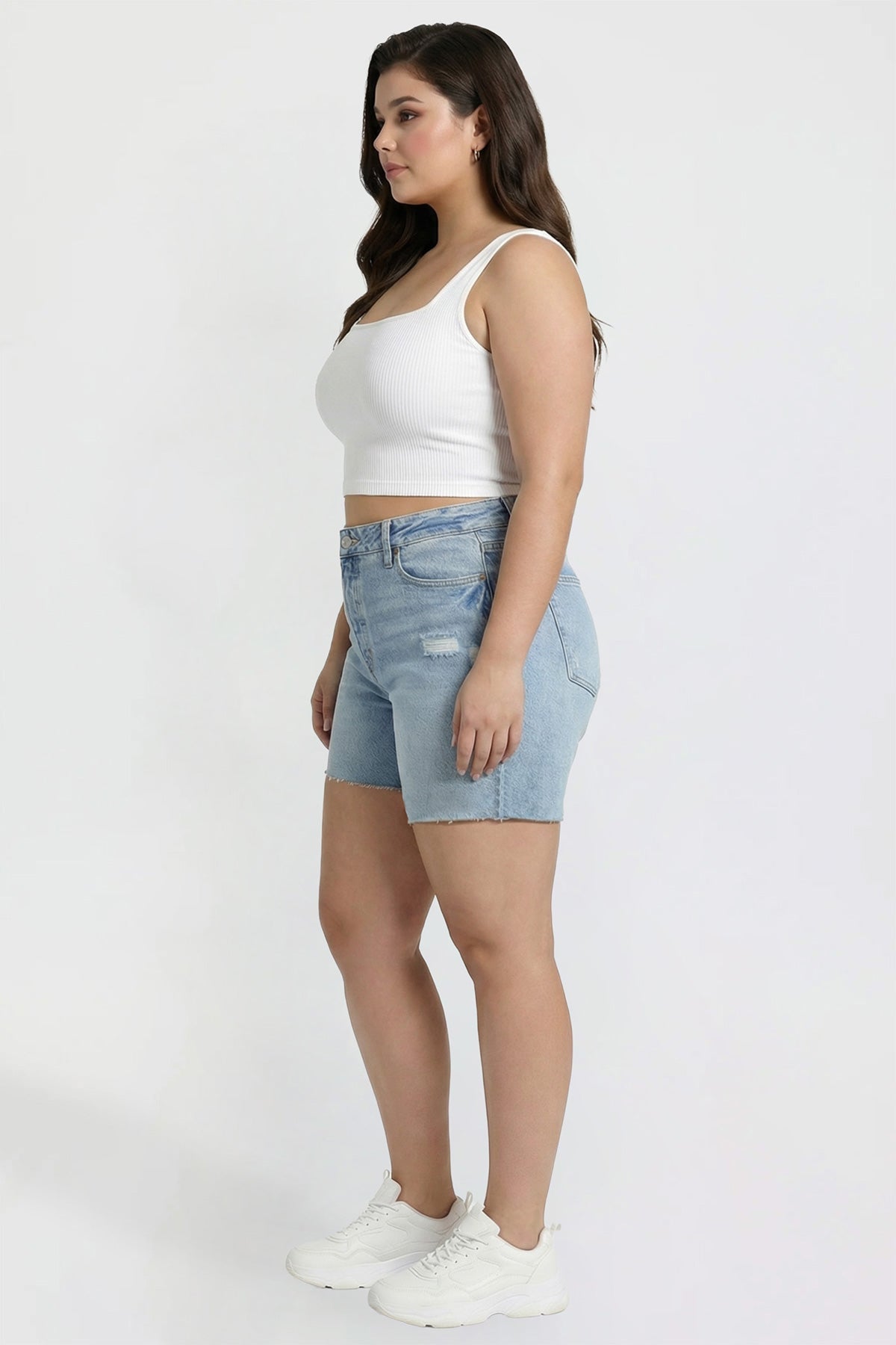 Luxe Long Short with Raw Hem