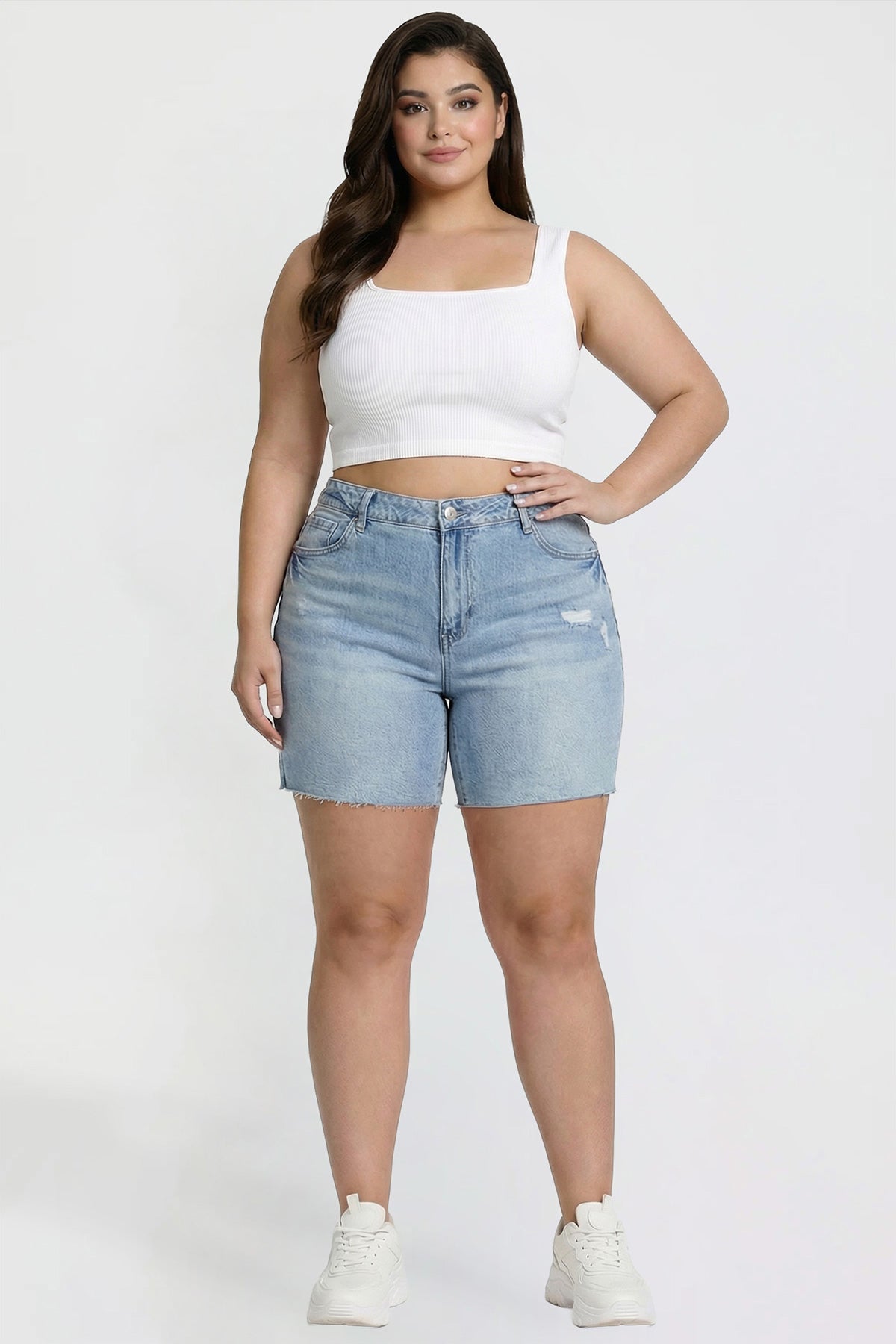 Luxe Long Short with Raw Hem